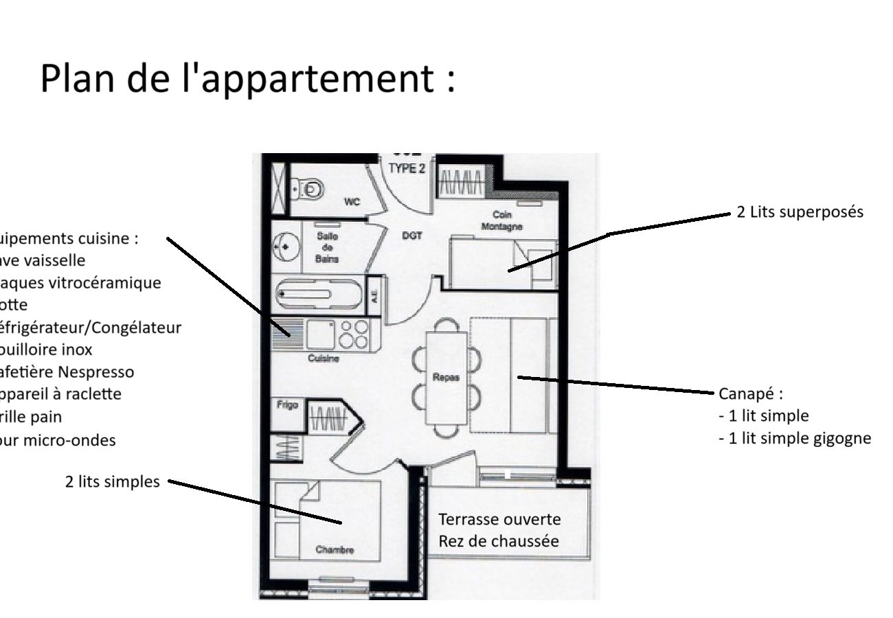 Ferienwohnung in Orelle - Hameau 1 002 - SPA & PISCINE appartement 6 pers