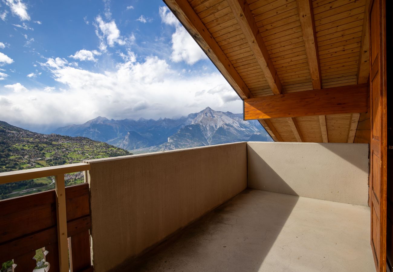 Terrasse Wohnung Meinaz W 030 in Veysonnaz, Schweiz