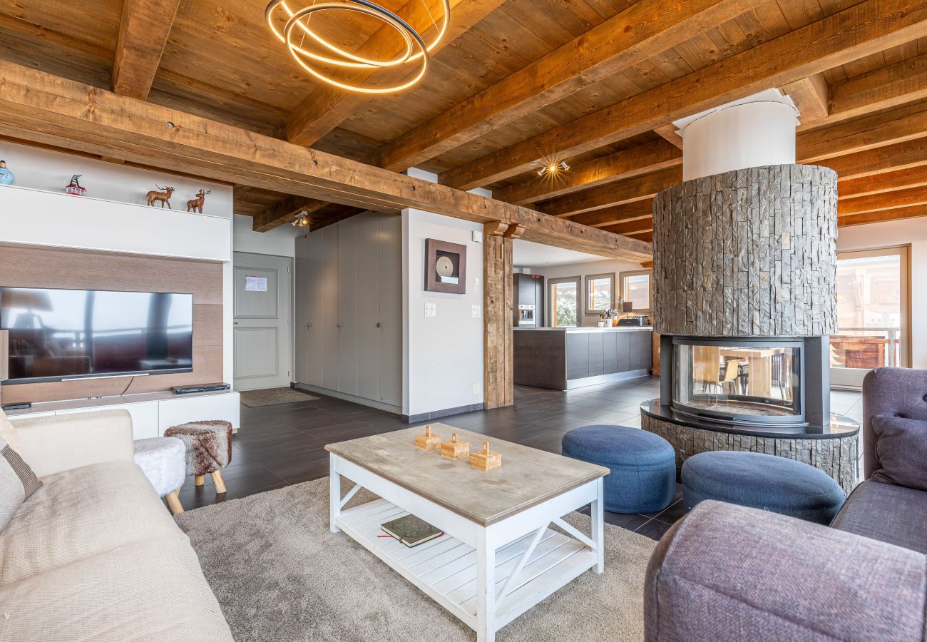 Wohnzimmer Chalet Appaloosa in Nendaz, Schweiz