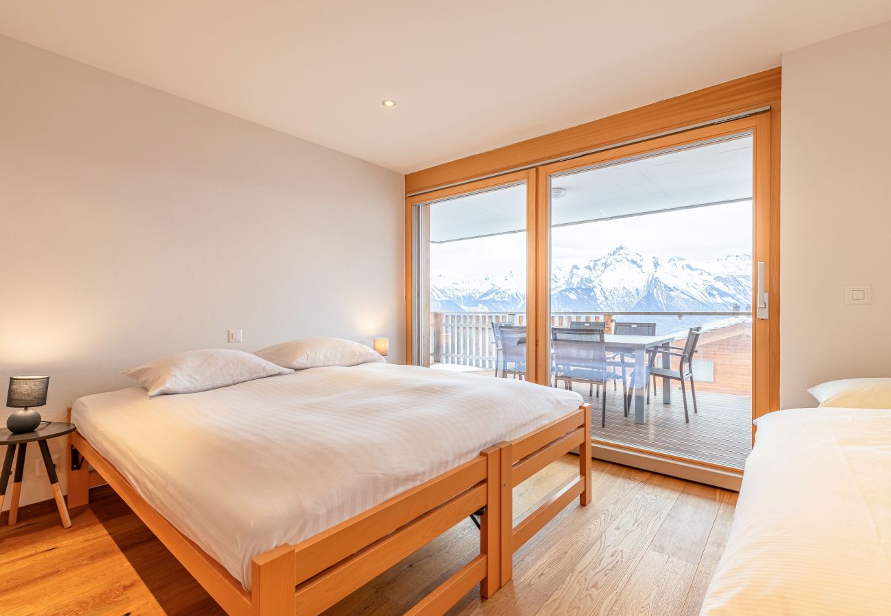 Schlafzimmer Apartment Ski Heaven in Veysonnaz, Schweiz