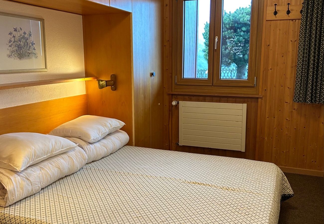 Schlafzimmer Wohnung Greppons O 002 in Veysonnaz in der Schweiz