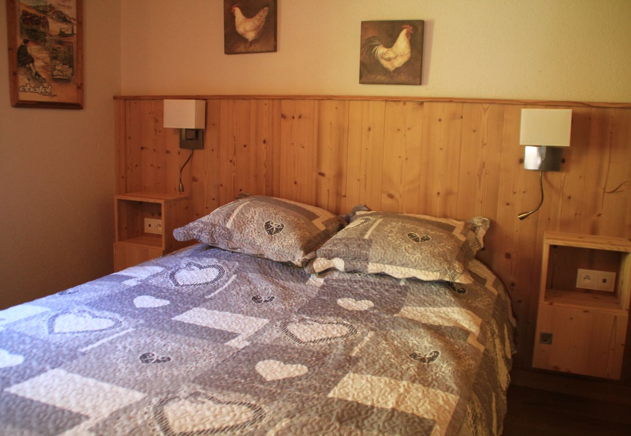 Schlafzimmer, Chalet MD25 in Châtel in Frankreich