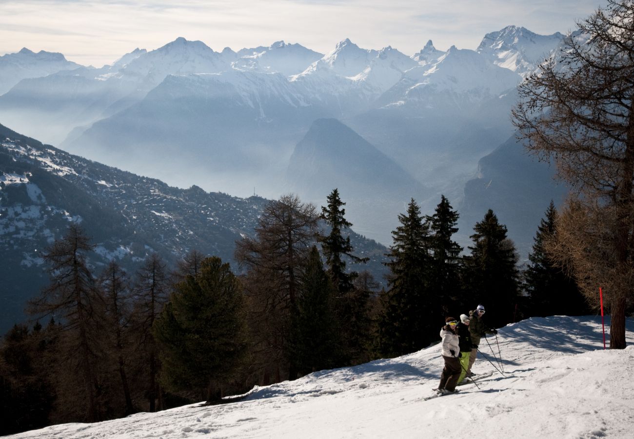 Rent by room in Les Agettes - Chalet de l'Ours AUTHENTIC Etage Penthes 14 pers