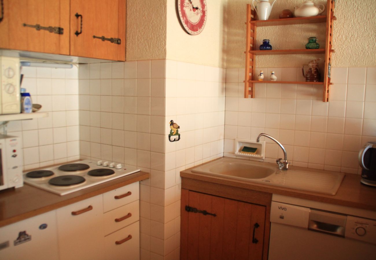 Keuken in de RSA4 residentie in Châtel, Frankrijk