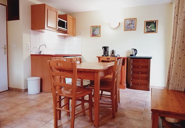 Eetkamer Appartement Terrasses D 404 in Termignon, Frankrijk