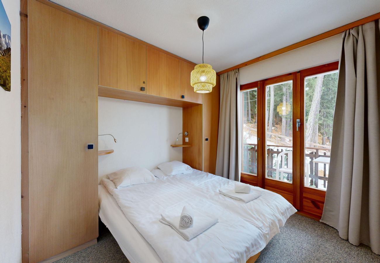 Chambre à coucher Appartement Mélèzes S 020 à Veysonnaz en Suisse