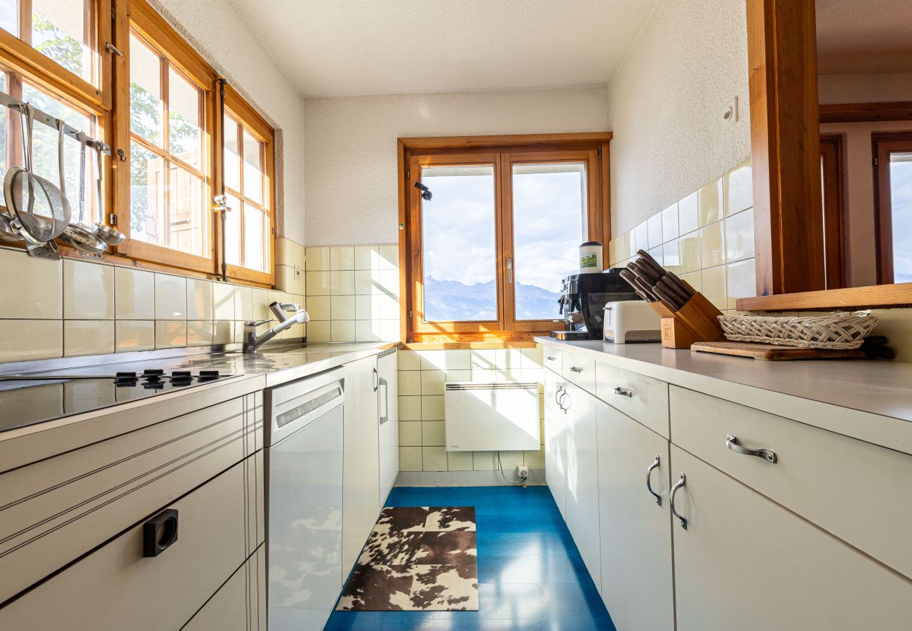 Kitchen Chalet Haute Vue in Veysonnaz, Switzerland