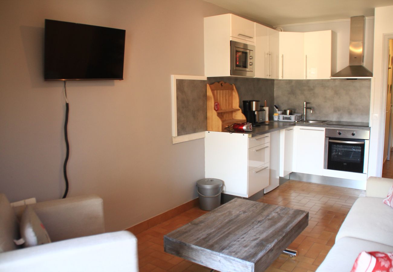 Living room, apartment AP110 in Châtel in France